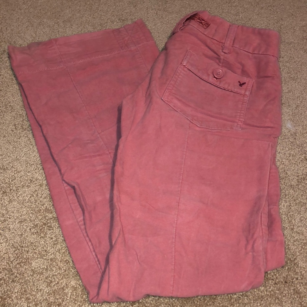 Pink flare pant by American Eagle